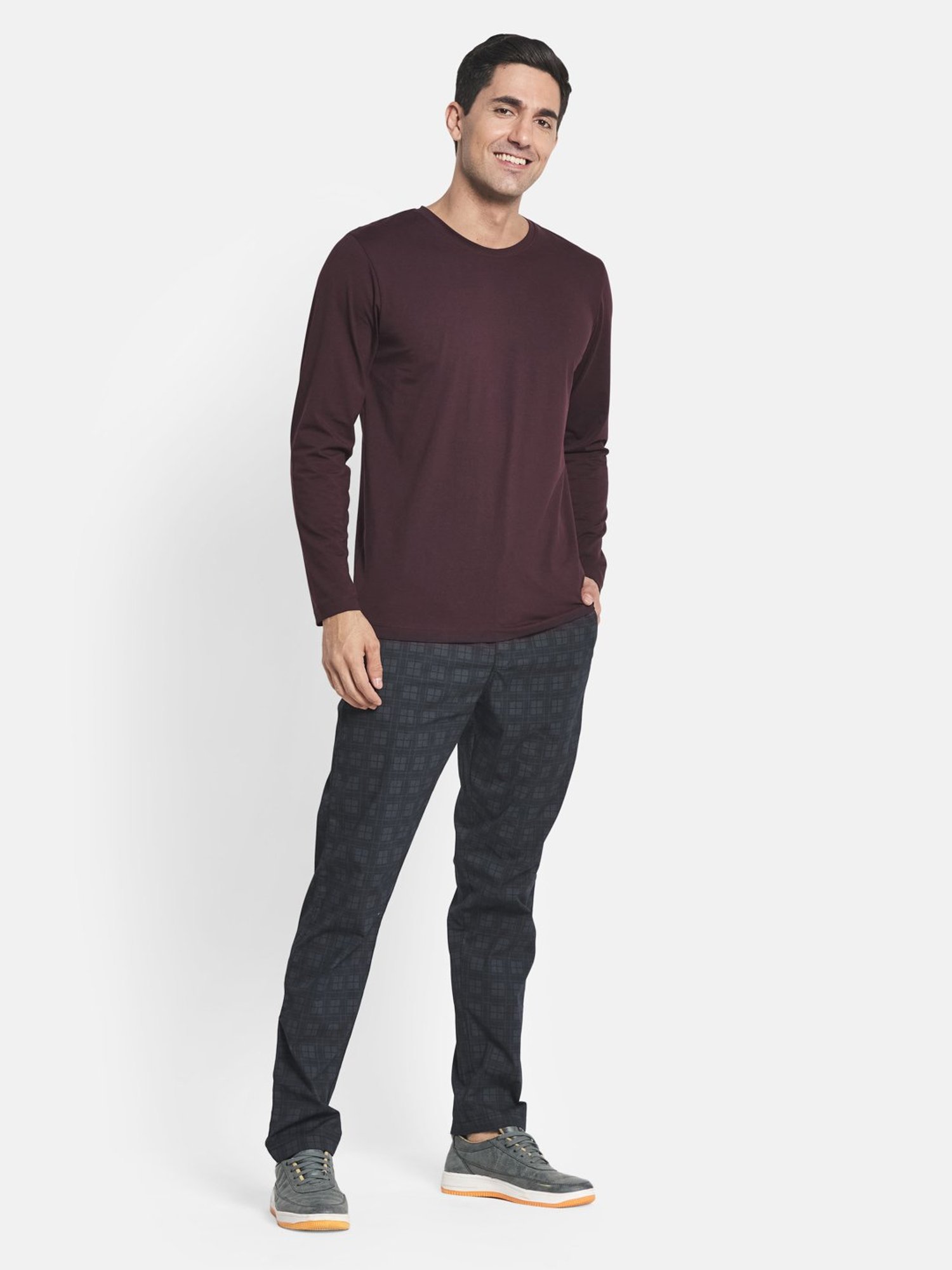 METTLE Dark Wine Crew T-Shirt