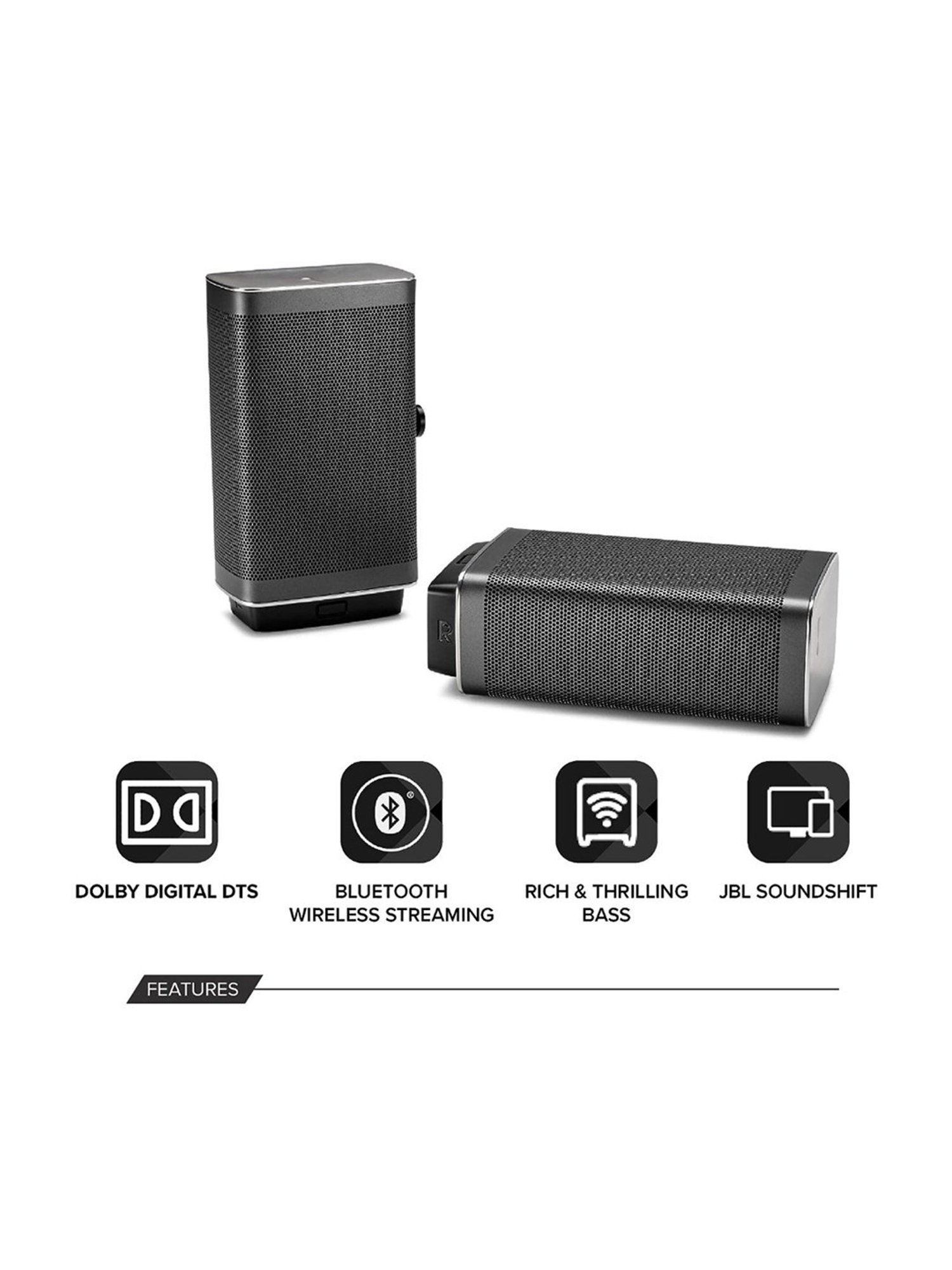 JBL Bar 2.1 Deep Bass Soundbar with Wireless Subwoofer (Black)