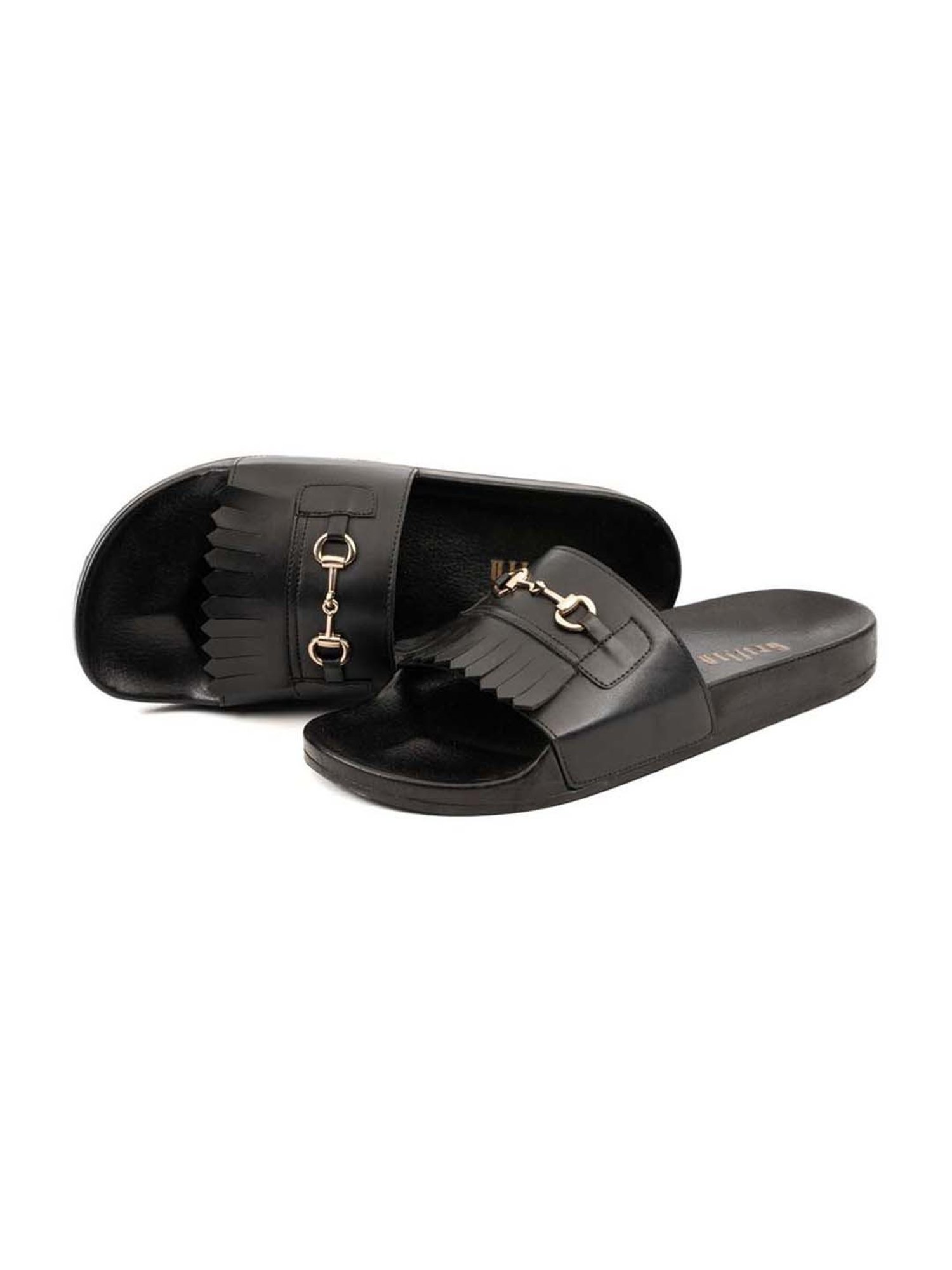Griffin Men's Black Slides