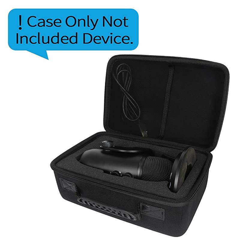Hard Travel Case for Blue YetiYety Pro USB Microphone by