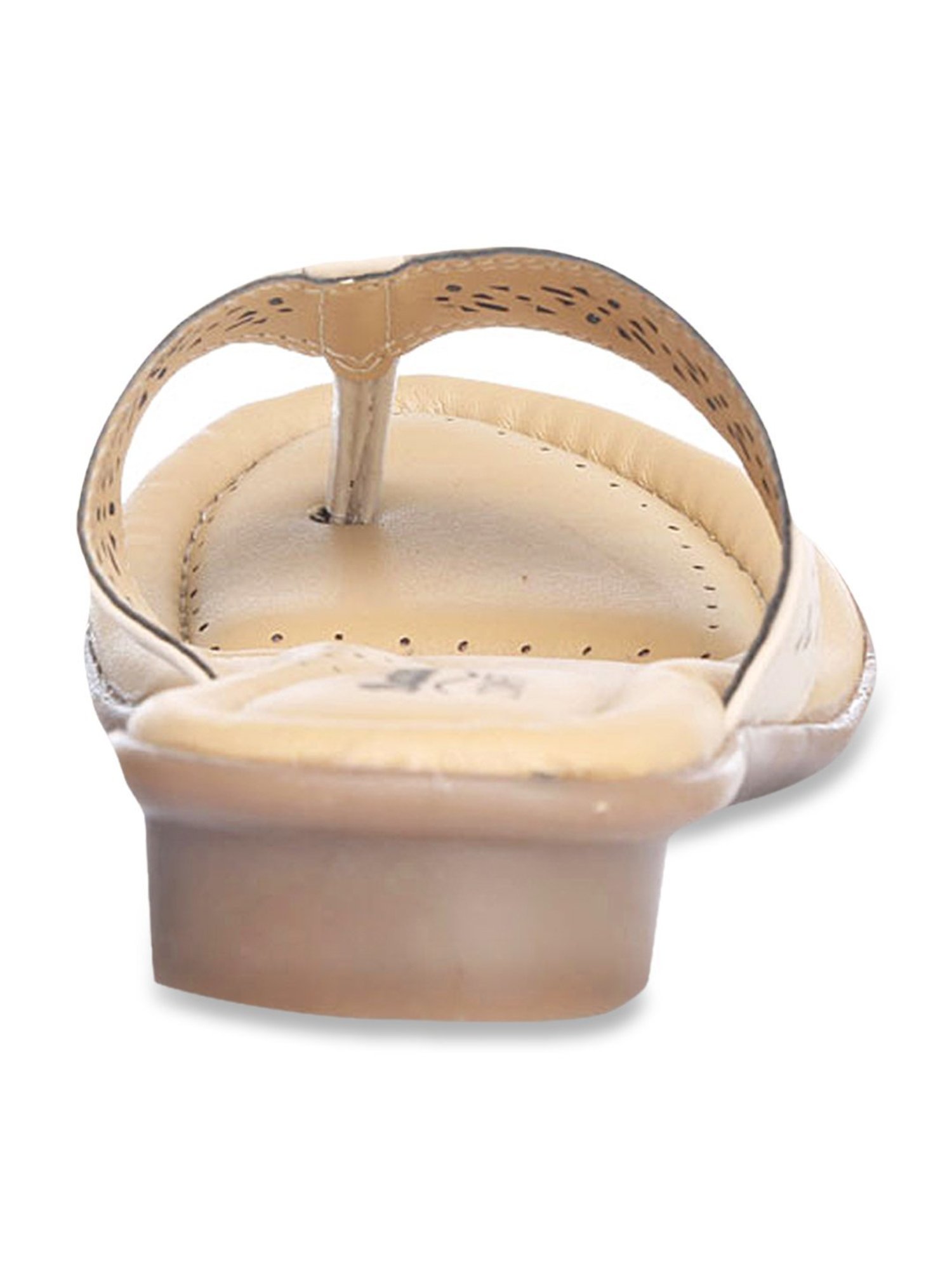 Bata Women's Laser Beige Thong Sandals