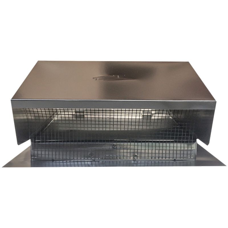 Builder's Best Black Metal Roof Vent Cap 6"-8" 3 1/4" X 10" Universal Flush BDB012634