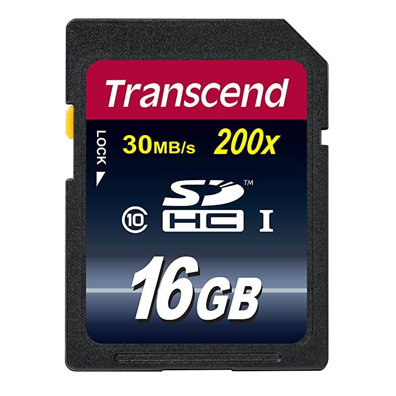 16GB SDHC Class 10 Flash Memory Card Up to 30MBs TS16GSDHC10