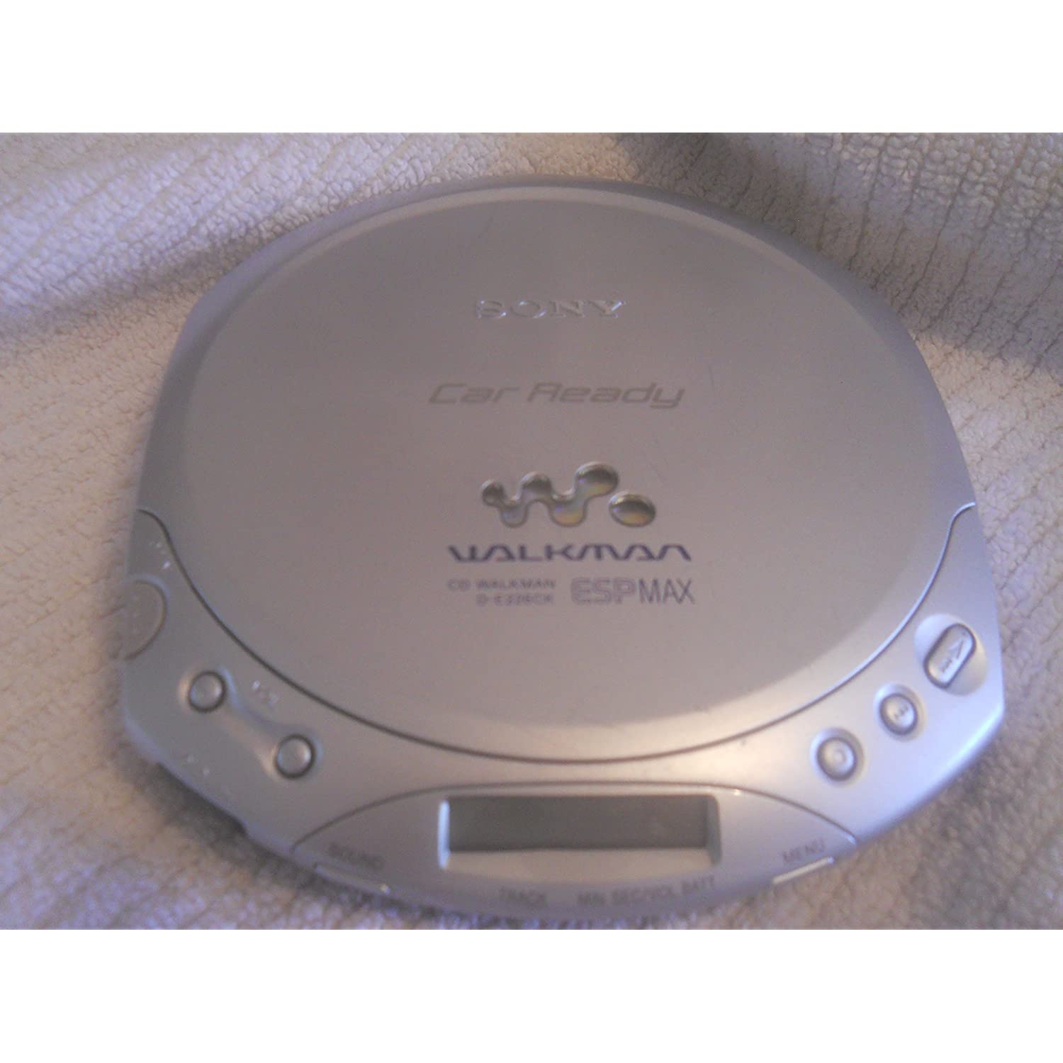 Portable CD Player HOTT Walkman CD Player LCD Display Anti-Skip Protection Shockproof Function Only Support 5 Formats CD CD-R CD-RW MP3 CD-DA WMA Audio Files Silver