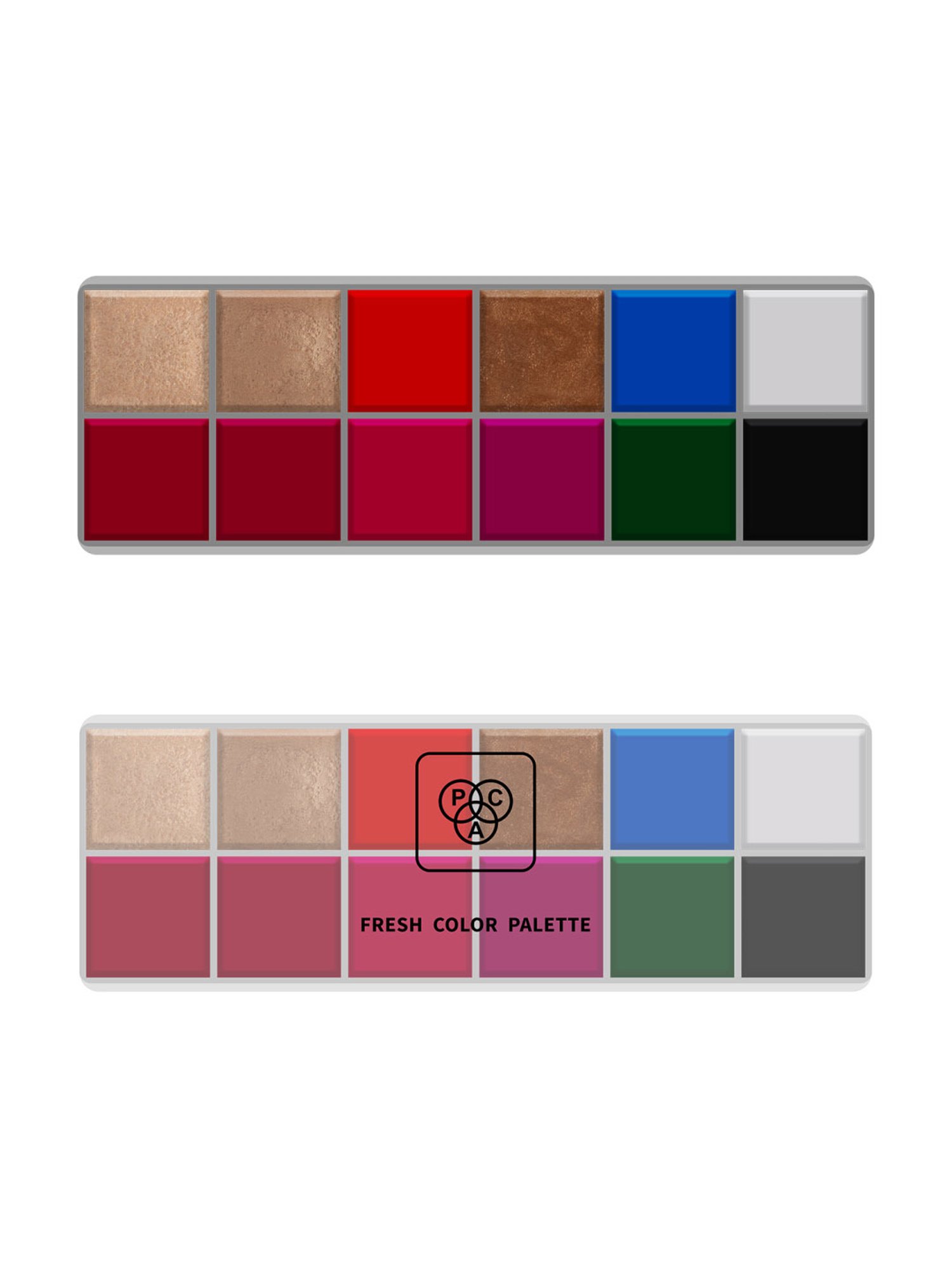 PAC Fresh Color Eyeshadow x 12 Summer Bloom - 70 gm