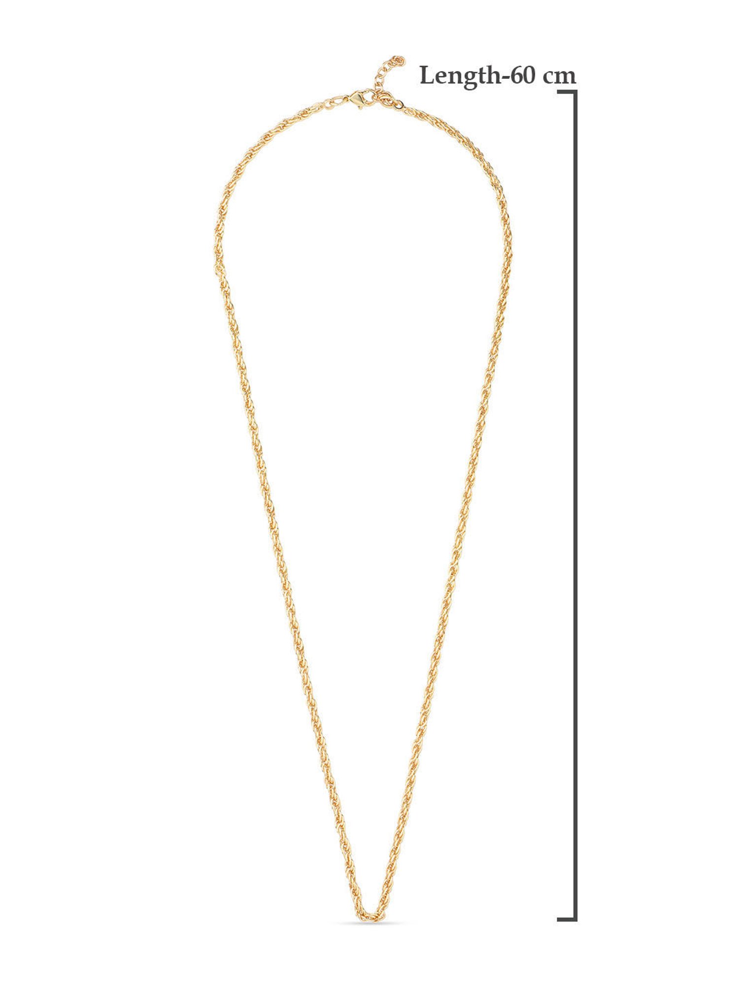 The Bro Code Gold-Plated Casual Necklace for Men