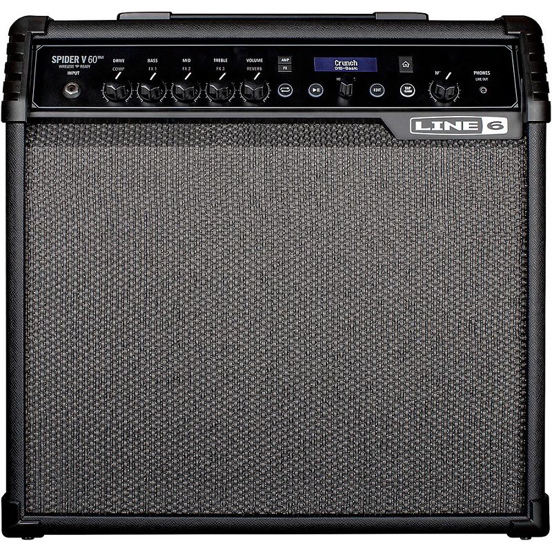 Line 6 Spider V 60 MKII 60W 1x10 Guitar Combo Amp Black