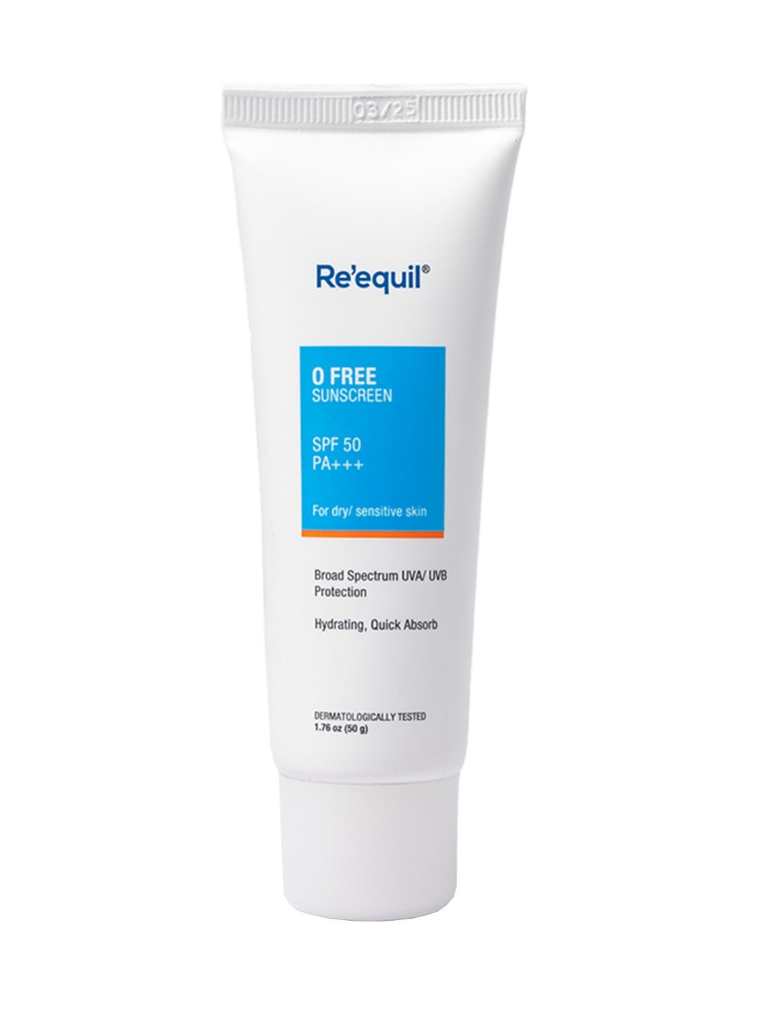 Re'equil O Free Sunscreen SPF 50 PA+++ - 50 gm