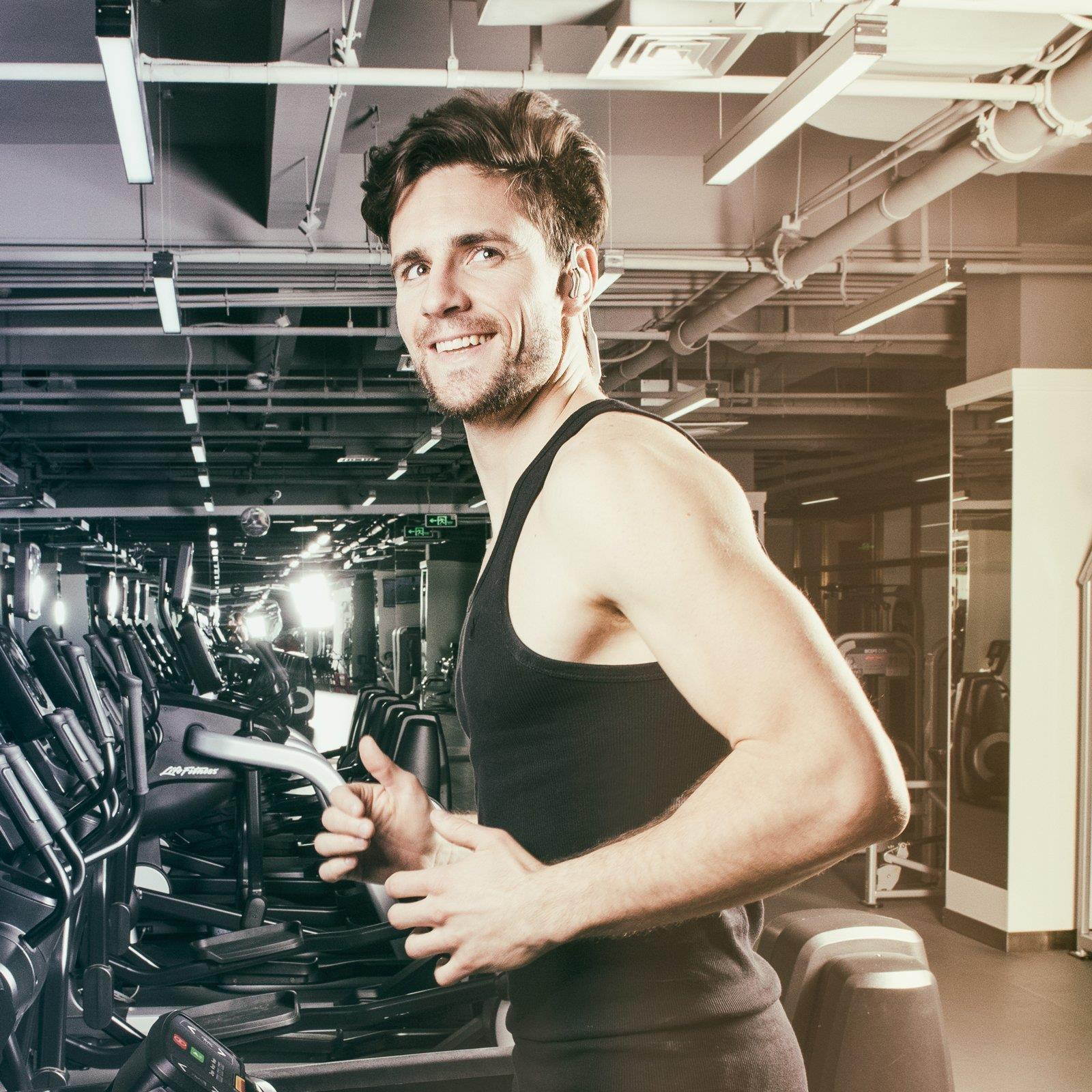 Edifier W296BT Bluetooth v4.1 Sports Headphones In-Ear Earphones Sweat Water Resistant CVC Noise Suppression - Black