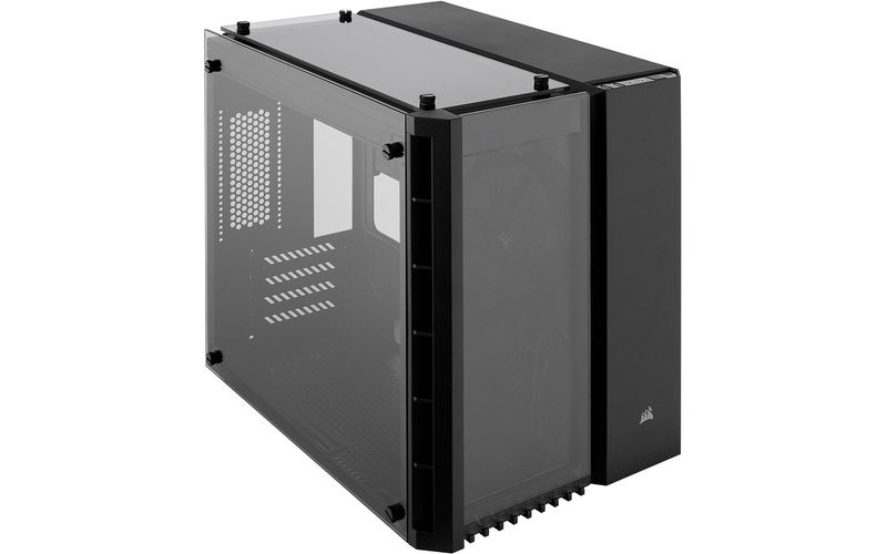 Corsair Crystal 280X Computer Case - Black - Tempered Glass - 5 x Bay - Micro ATX Motherboard Supported - 6 x Fan(s) Supported - 2 x Internal 3.5" Bay