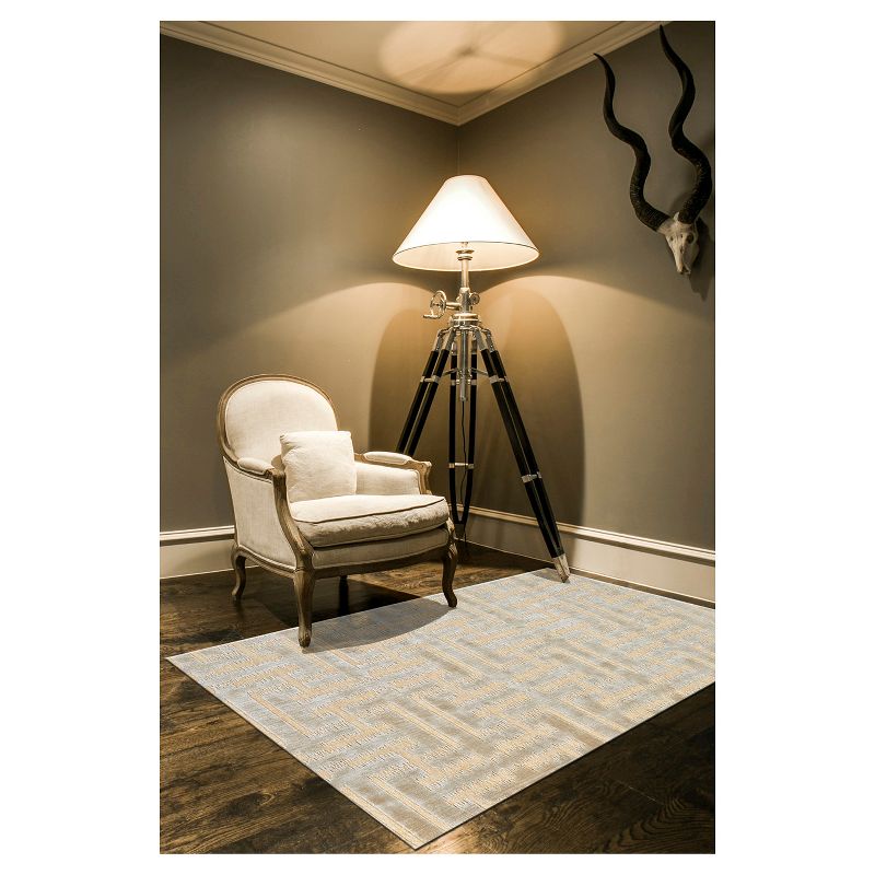 5'x7' Rectangle Braided Solid Jute Area Rug Brown - Okuna Outpost