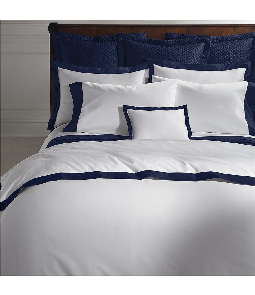 Ralph Lauren Organic Cotton Sateen Border Duvet Cover