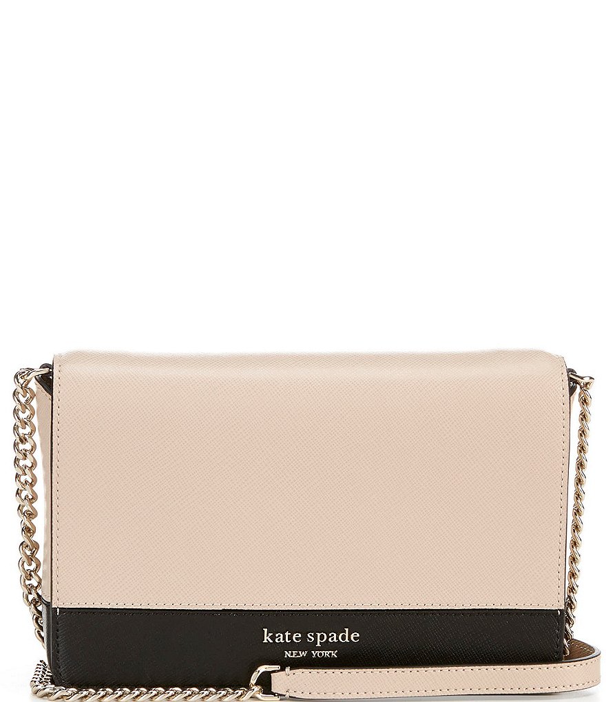 kate spade new york Spencer Colorblock Flap Snap Chain Crossbody Bag