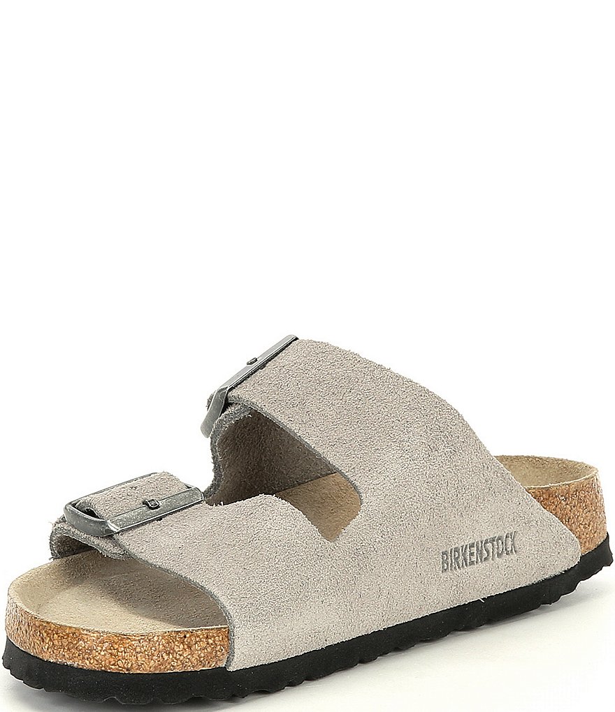 Birkenstock Women's Arizona Suede Dual Adjustable Buckle Strap Sandals