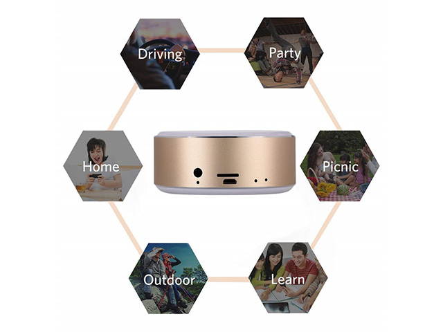 Autofeel Mini Portable Speaker Portable Wireless Bluetooth Speaker with Built-in-Mic Handsfree Call AUX Line Support TF Card HD Sound and Enhanced Bass For iPhone ipad PC Cellphone