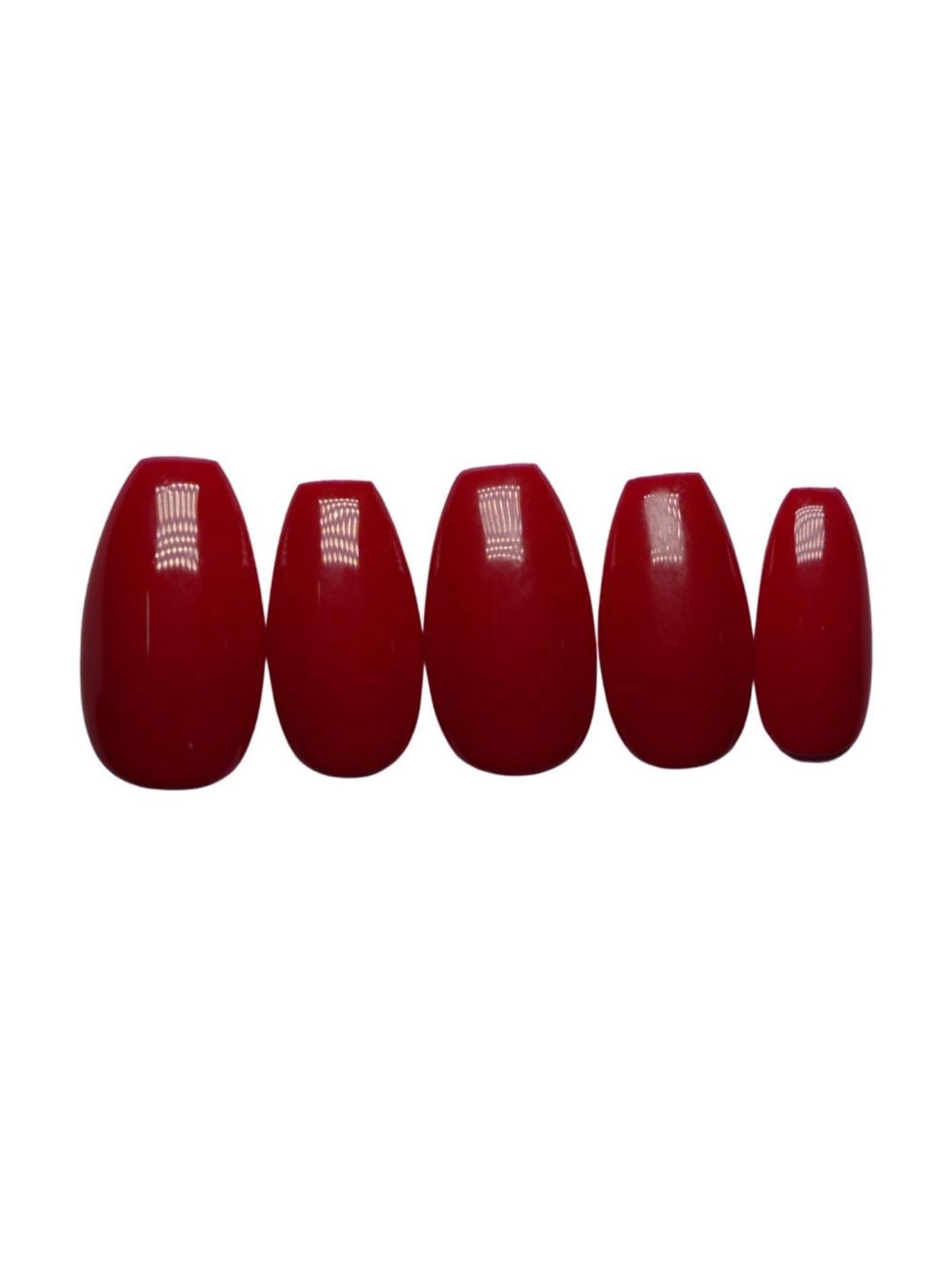 SOEZI Rajjo Red Reusable Press On Nails - Ready To Wear Kit