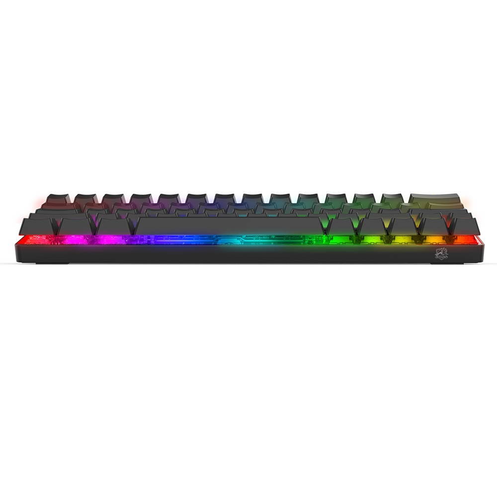 BW-KB1 bluetooth Wired Keyboard Gateron Switch RGB 63 Keys NKRO Type-C Mechanical Gaming Keyboard Blue Switch/White