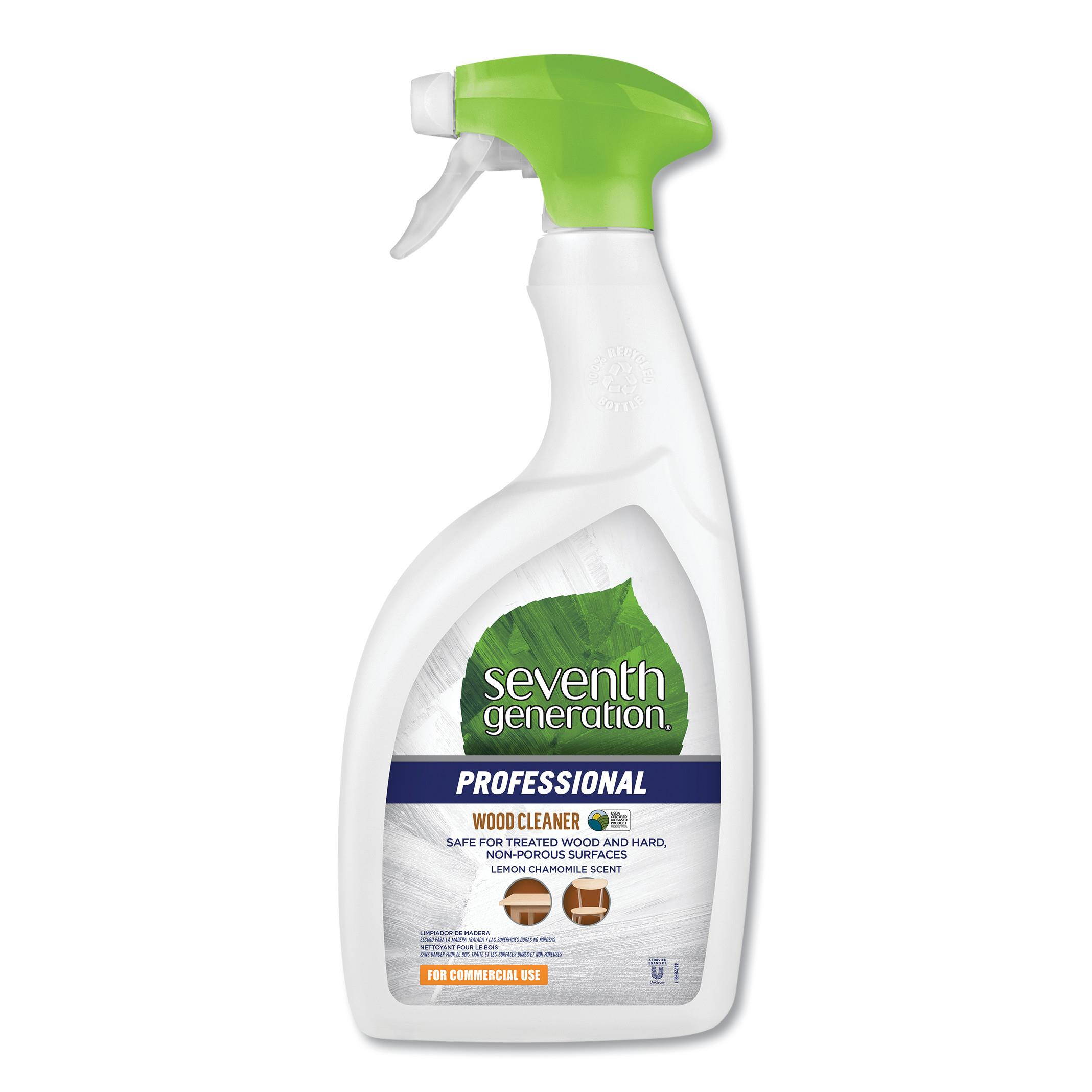 Seventh Generation Professional Wood Cleaner Lemon Chamomile Scent 32 oz Bottle