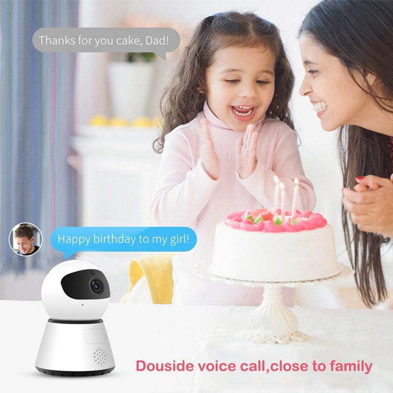 1080P PTZ Wireless Mini IP Camera Surveillance System Move Detection Infrared Night Version Home Security Surveillance Wifi Camera Cloud Service HD Lens Two-way Voice Camera