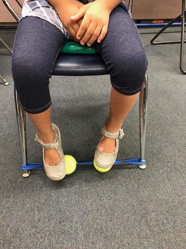 Sensory Fidget for The Feet (Black Band) for Children and Adults with Sensory Disorder, ADHD, Autism and Fidgety Feet