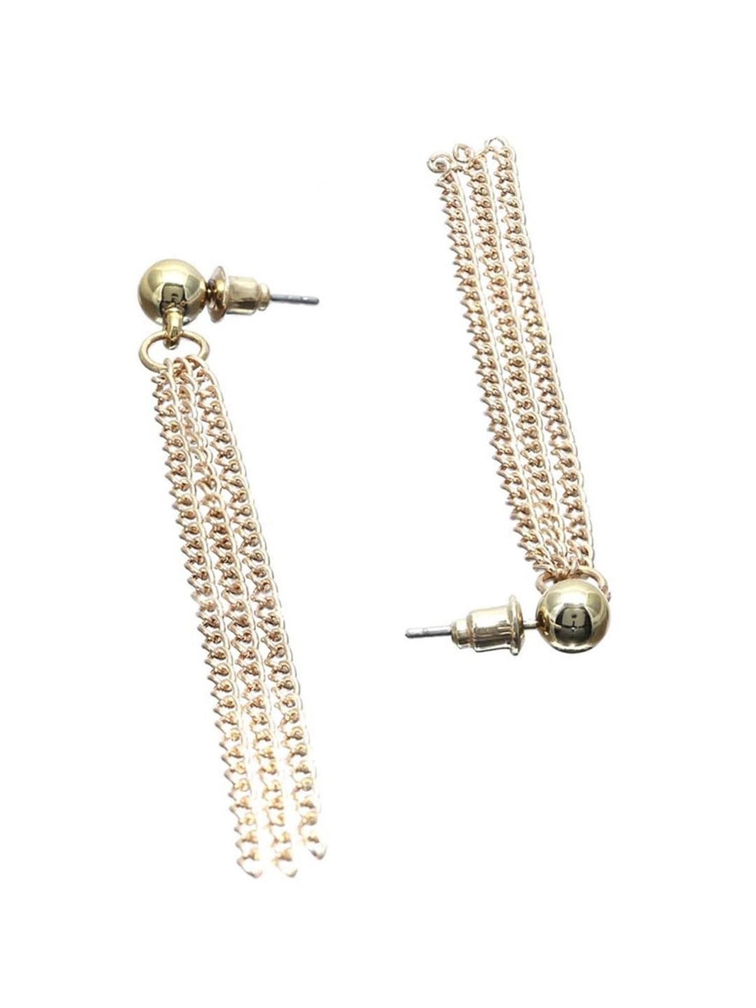 Priyaasi Rose Gold Stud & Dangler Earrings - Set of 6