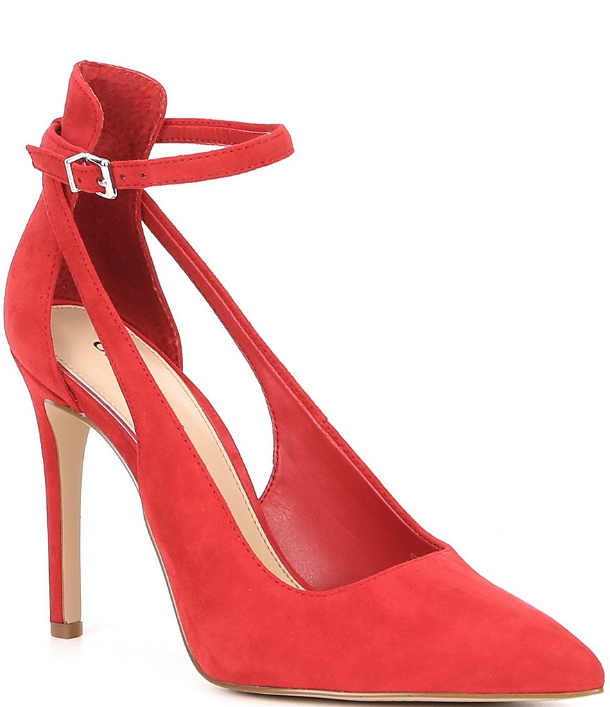 Gianni Bini Lulaa Suede Cut-Out Dress Pumps