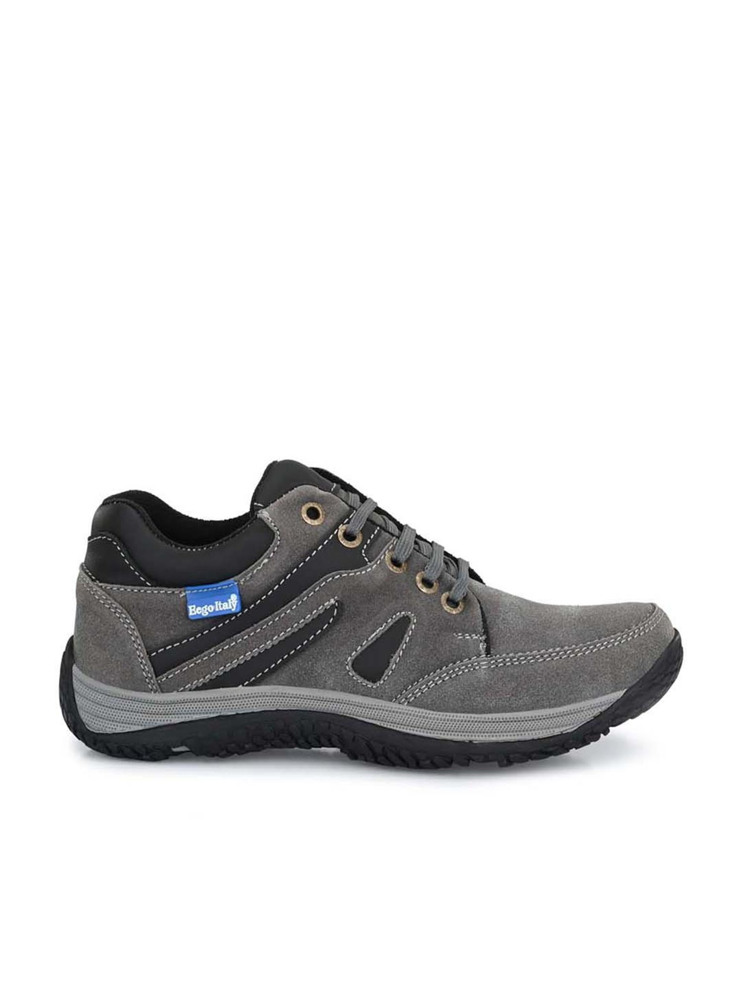 Eego Italy Men's Grey Derby Shoes