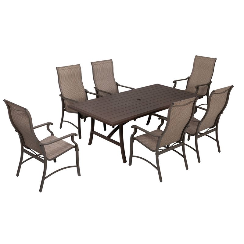 7pc Testilene Outdoor Dining Set - Nuu Garden