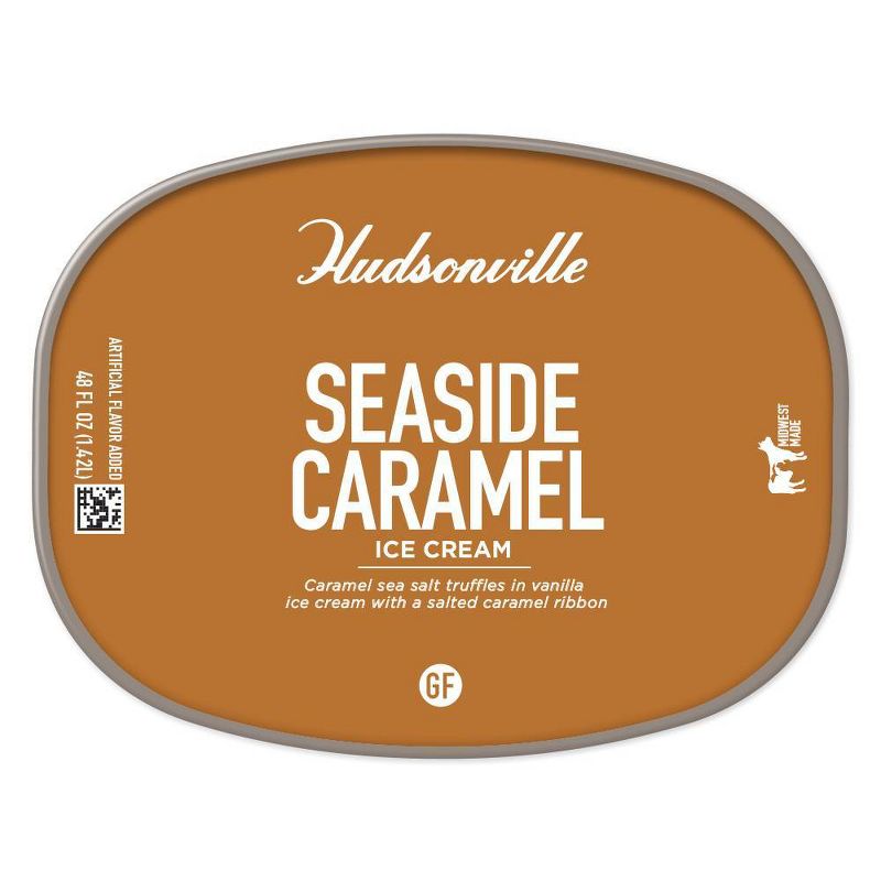 Hudsonville Sea Side Caramel Ice Cream - 48oz