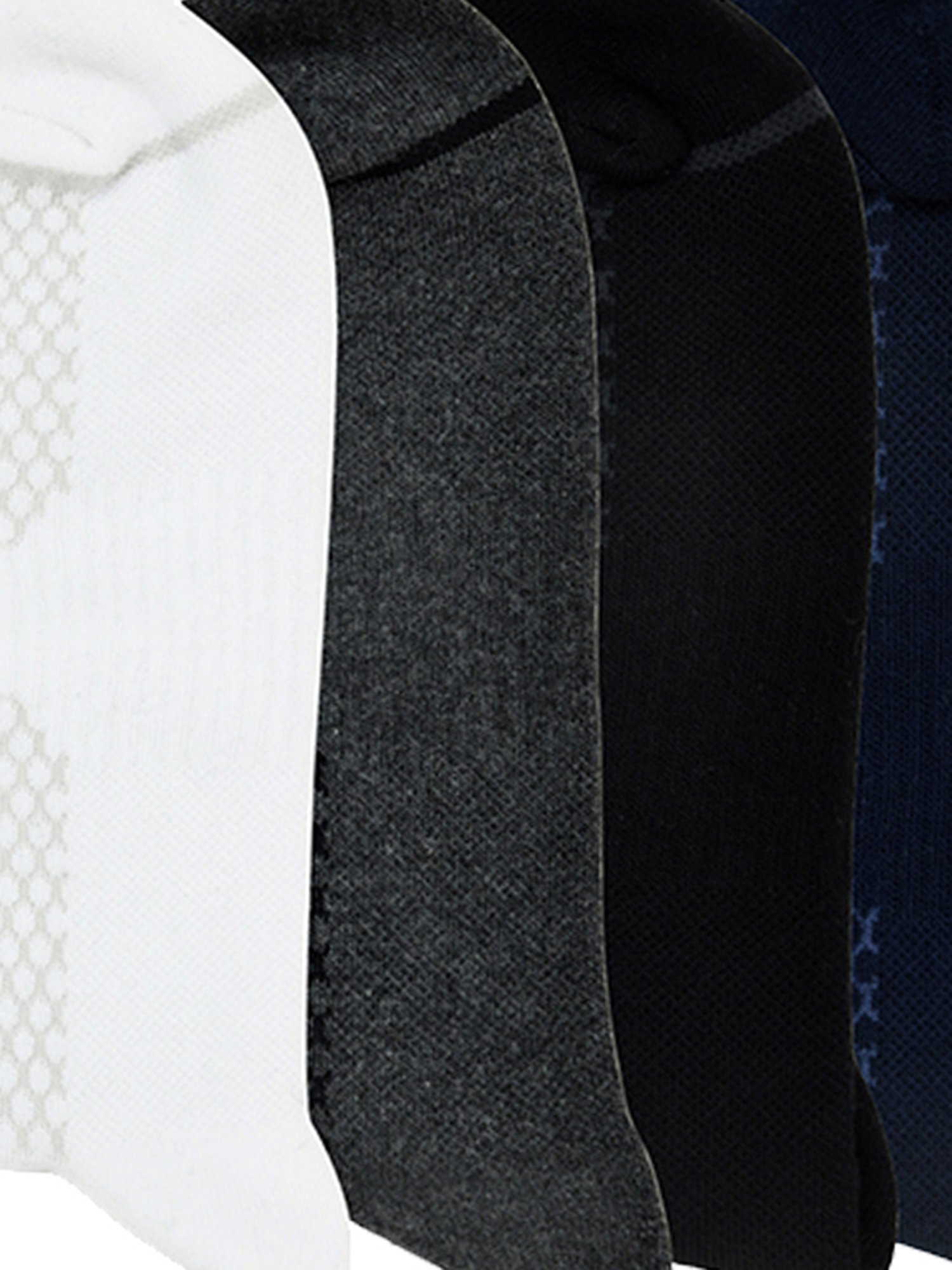 BALENZIA Cushioned Multicolor Self Design High Ankle Sports/Gym Socks - Pack of 4