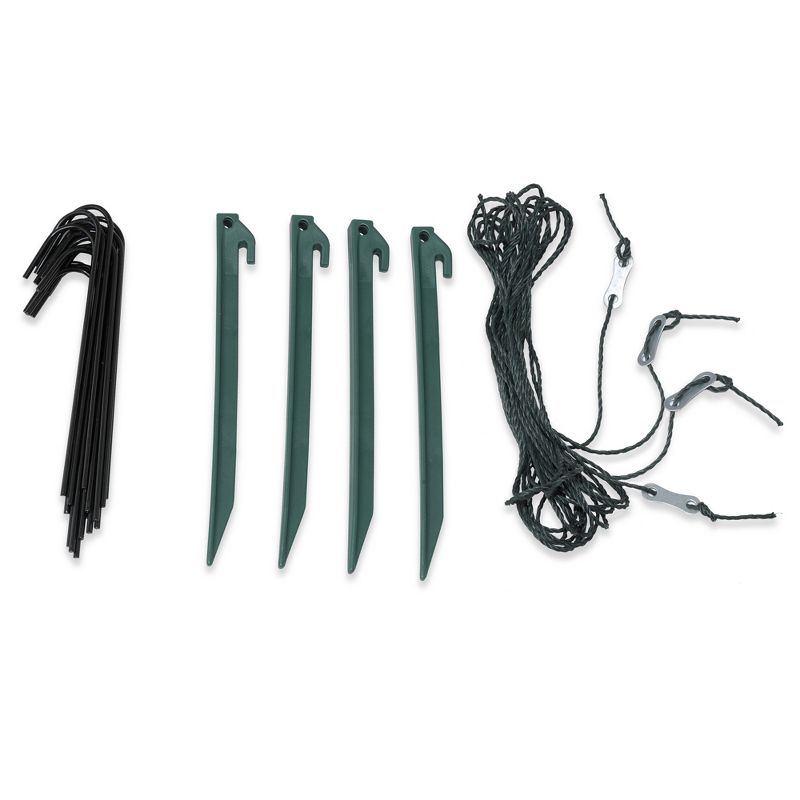 Two Door Walk - In Tunnel Greenhouse With Ventilation Windows And Steel Frame &ndash; 15' X 6' X 6' - Green - Ogrow