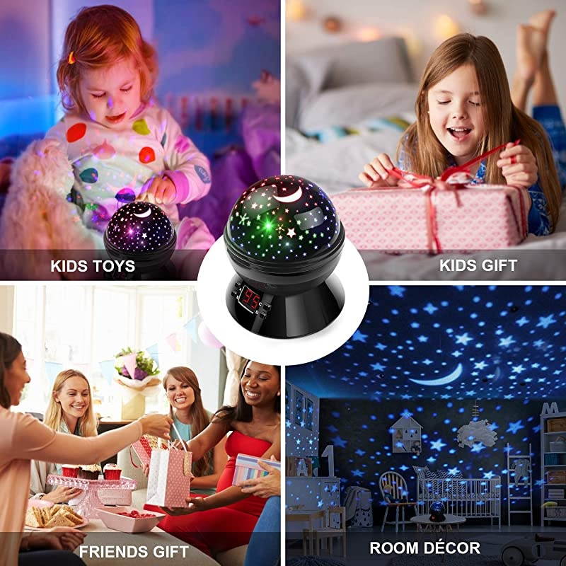 Lights for Kids Multicolor Star Projector with Timer Baby Light for Boys and Girls