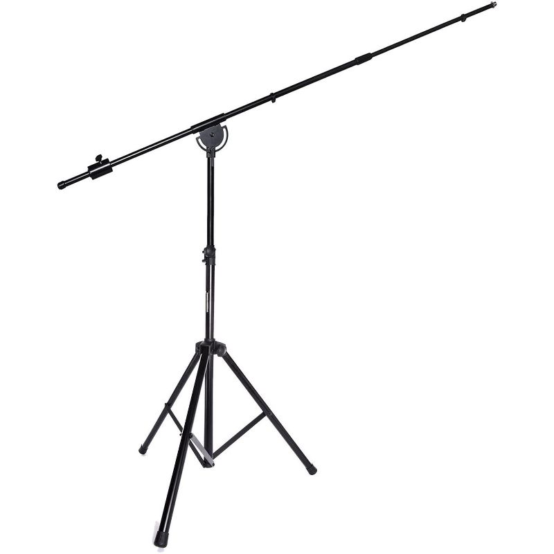 LyxPro SMT-1 Professional Microphone Stand Heavy Duty 93&rdquo; Studio Overhead Boom Stand 76&rdquo; Extra Long Telescoping Arm Mount, Foldable Tripod Legs & Adjustable Counterweight