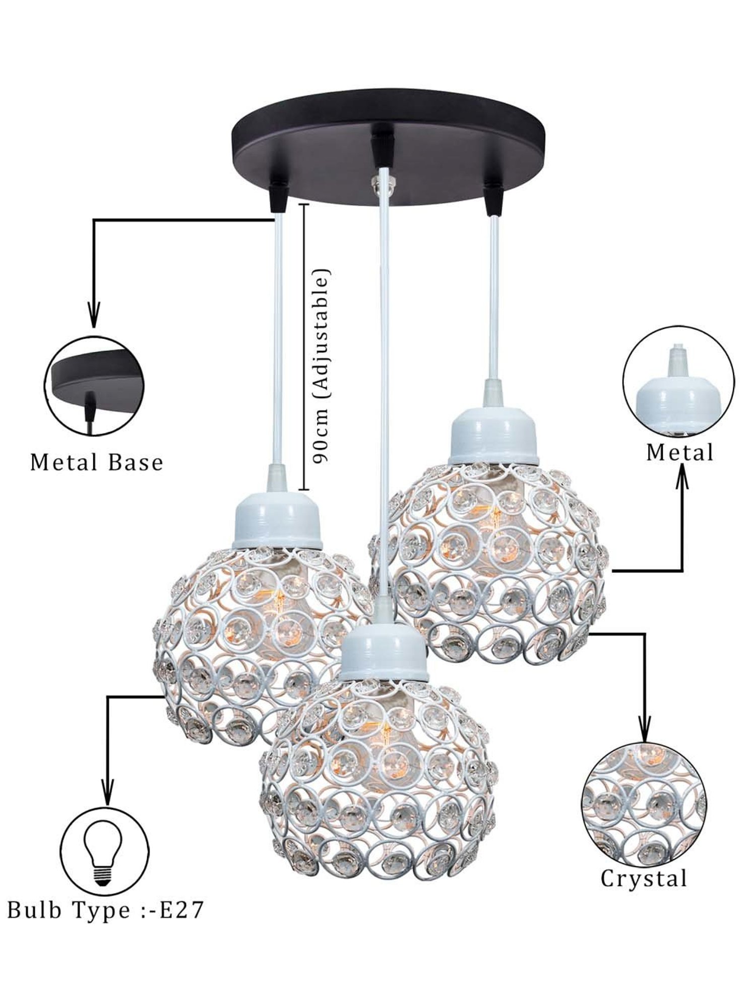 DecorativeRay Golden Chandiler - Set of 1