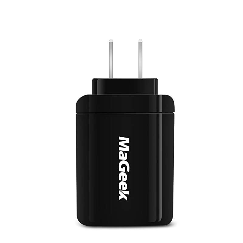 12W 24A Dual Ports USB Travel Wall Charger Power Adapter with UniCharge Technology for iPhone 77 Plus 6s 66 Plus iPad Air 2 Galaxy S7 S7 Edge S6 Note 5 and More Black