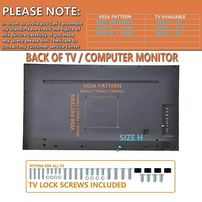 LCD Computer Monitor FreeStanding Desk Stand Riser for 13 inch to 32 inch Screen with Swivel Height Adjustable Rotation Holds One 1 Screen up to 77LbsHT05B001