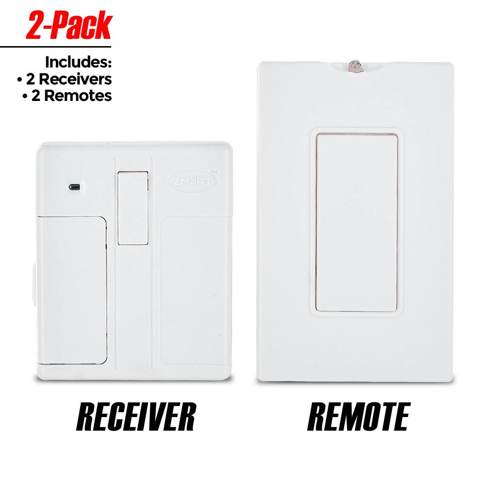 Zmart Switch - Smart & Easy Way to Control Any Light Switch (2 Pack)