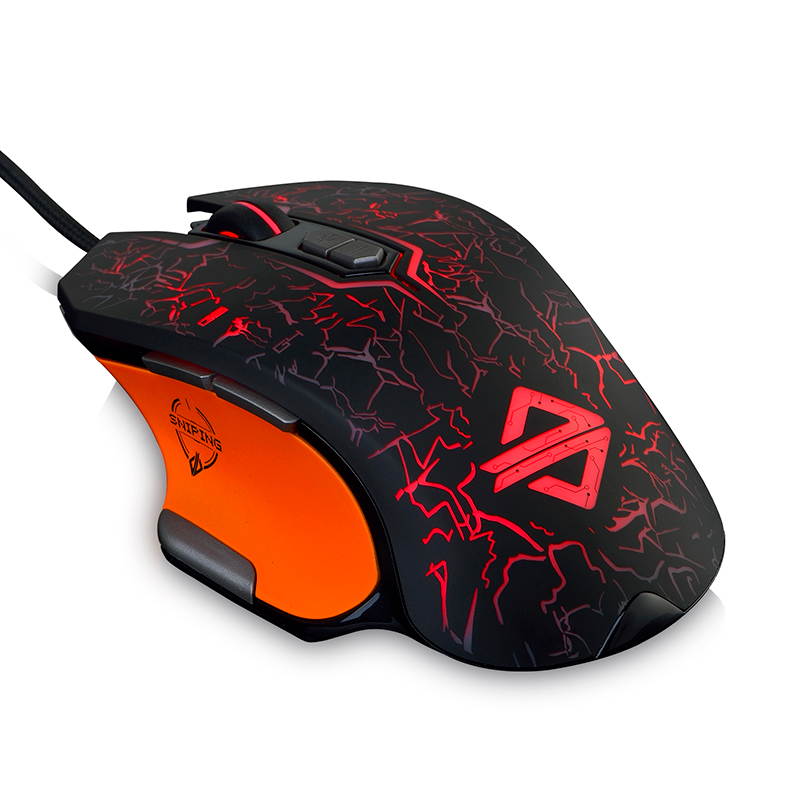 Ajazz GT Machine Wired Game Mouse lol/cf Watching Pioneer macro definition mouse gaming computer notebook USB mouse black/white