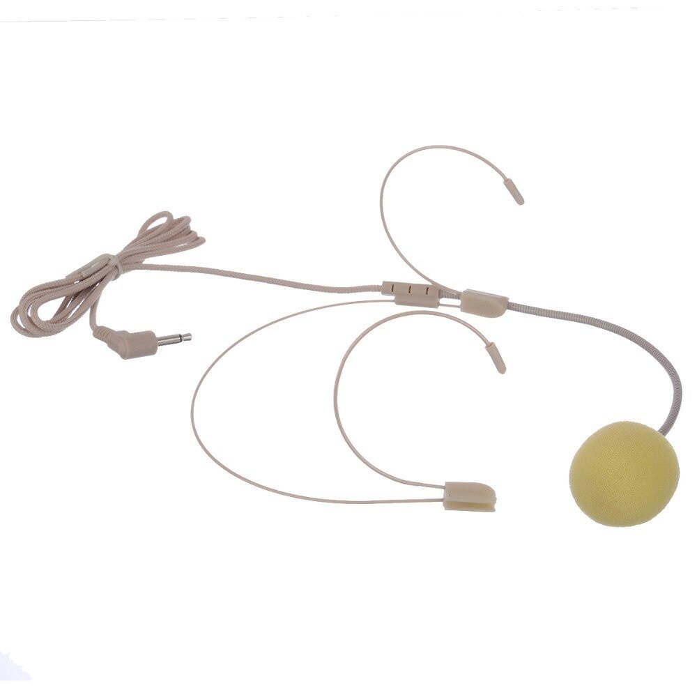 1 Set Dual Ear Hook Headset Head Wired Microphone Multifunctional Headset Microphone with 3.5mm Mini Plug For Podium Speech