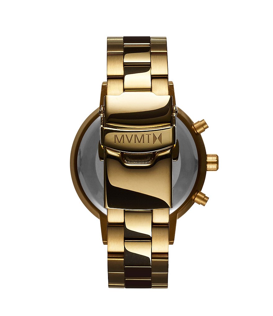 MVMT Nova Collection Solis Goldtone Multifunction Bracelet Watch