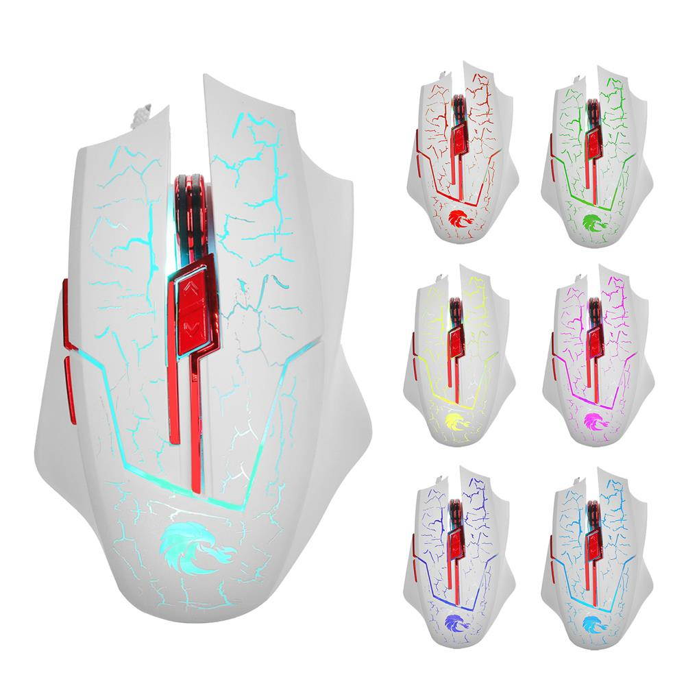 Colorful Backlit Ergonomic 6D USB Wired Gaming Mouse Adjustable 5500 DPI 6 Buttons Optical Computer Mice Gamer Mouse