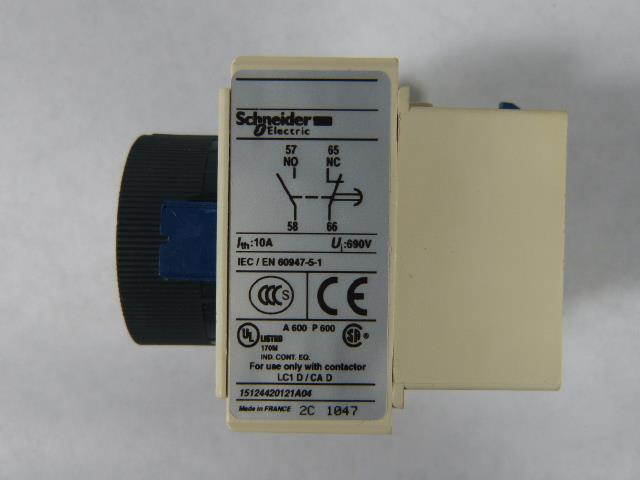 SCHNEIDER ELECTRIC LADR2 IEC Timer Module,1NO/1NC,.1 to 30sec