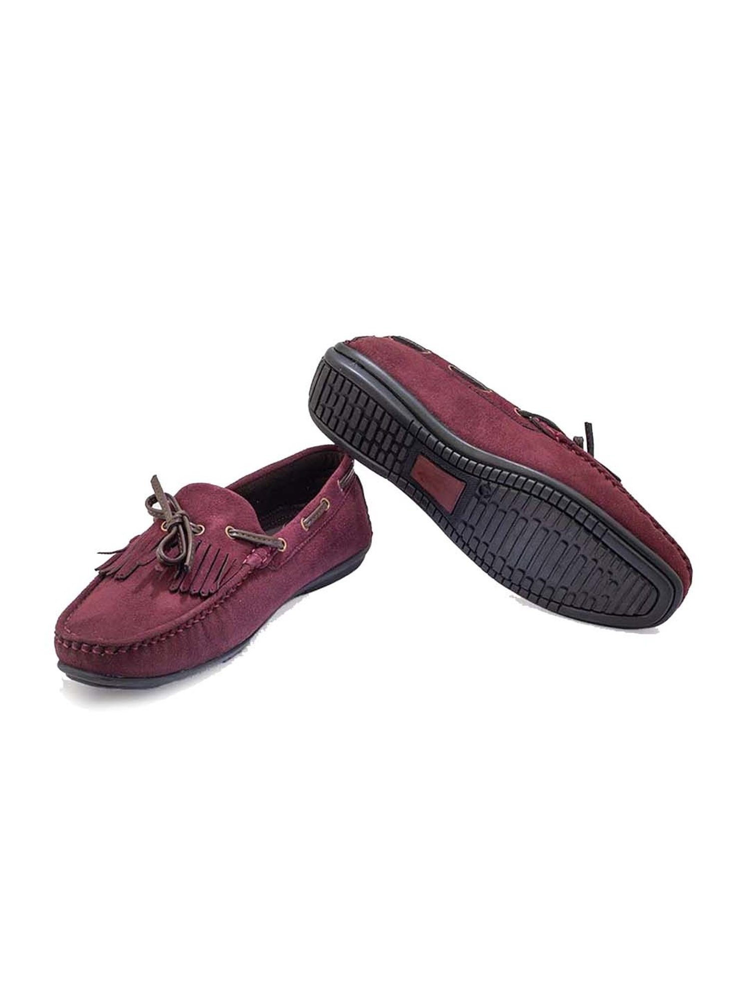 Monkstory Men's Seduxtion Burgundy Boat Shoes