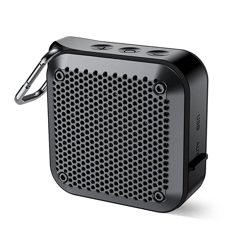Portable Bluetooth Speaker IPX7 Waterproof Wireless Portable Outdoor Bluetooth Speakers Small Speaker Loud Volume with Mic 12H Playtime AUXTF Card Play for Shower Pool Beach Travel