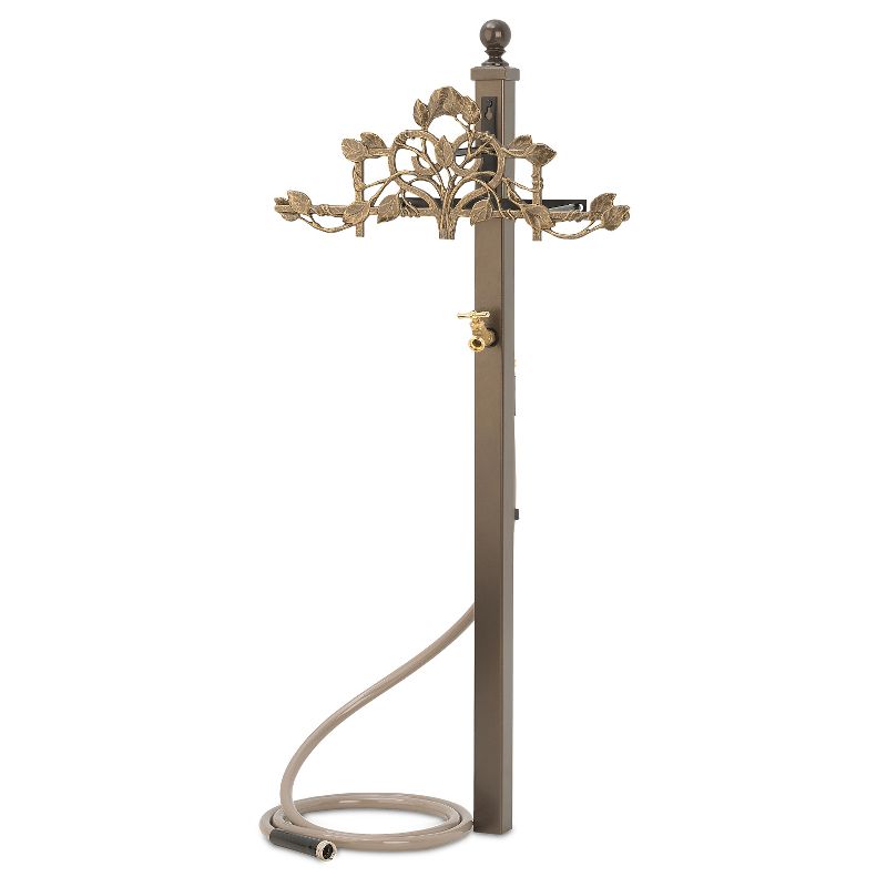 Vine & Trellis Hose Station - French Bronze - Whitehall Products