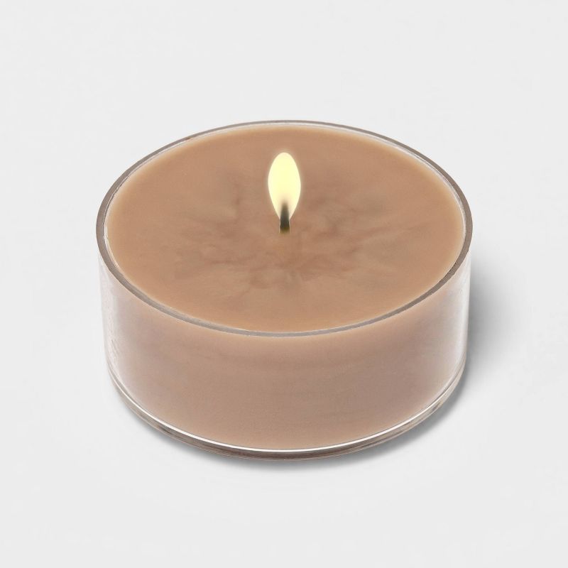 12pk Tealight Ashwood and Palo Santo Candle - Threshold™