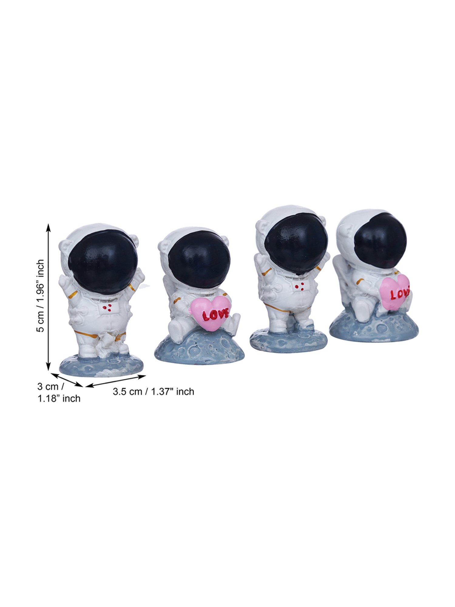 eCraftIndia Solid Polyresin Astronaut Statues