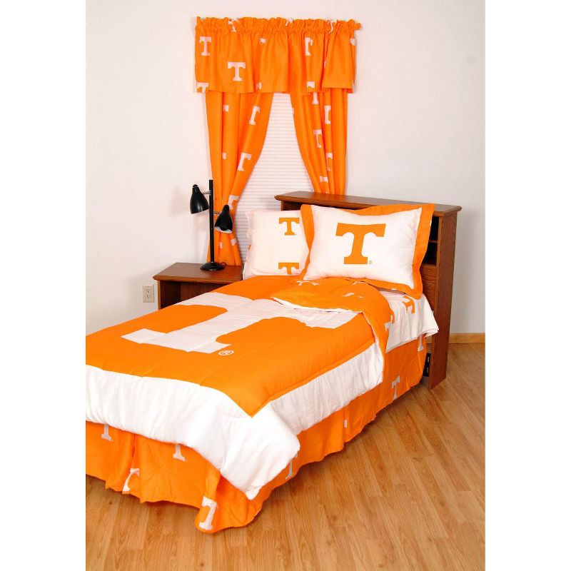 NCAA Collegiate White King Bed Sheets - Tennessee Volunteers..