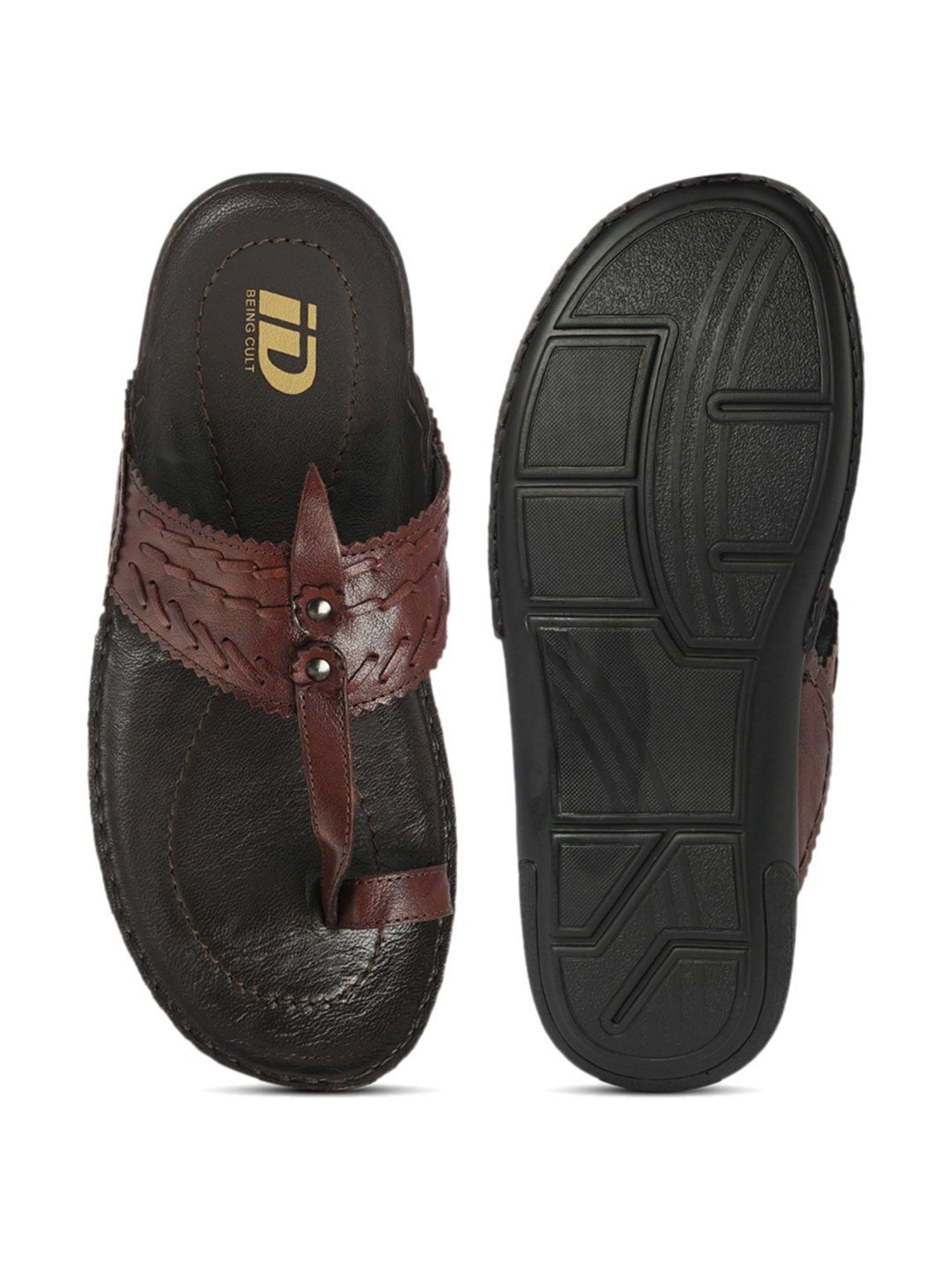 ID Brown Toe Ring Sandals