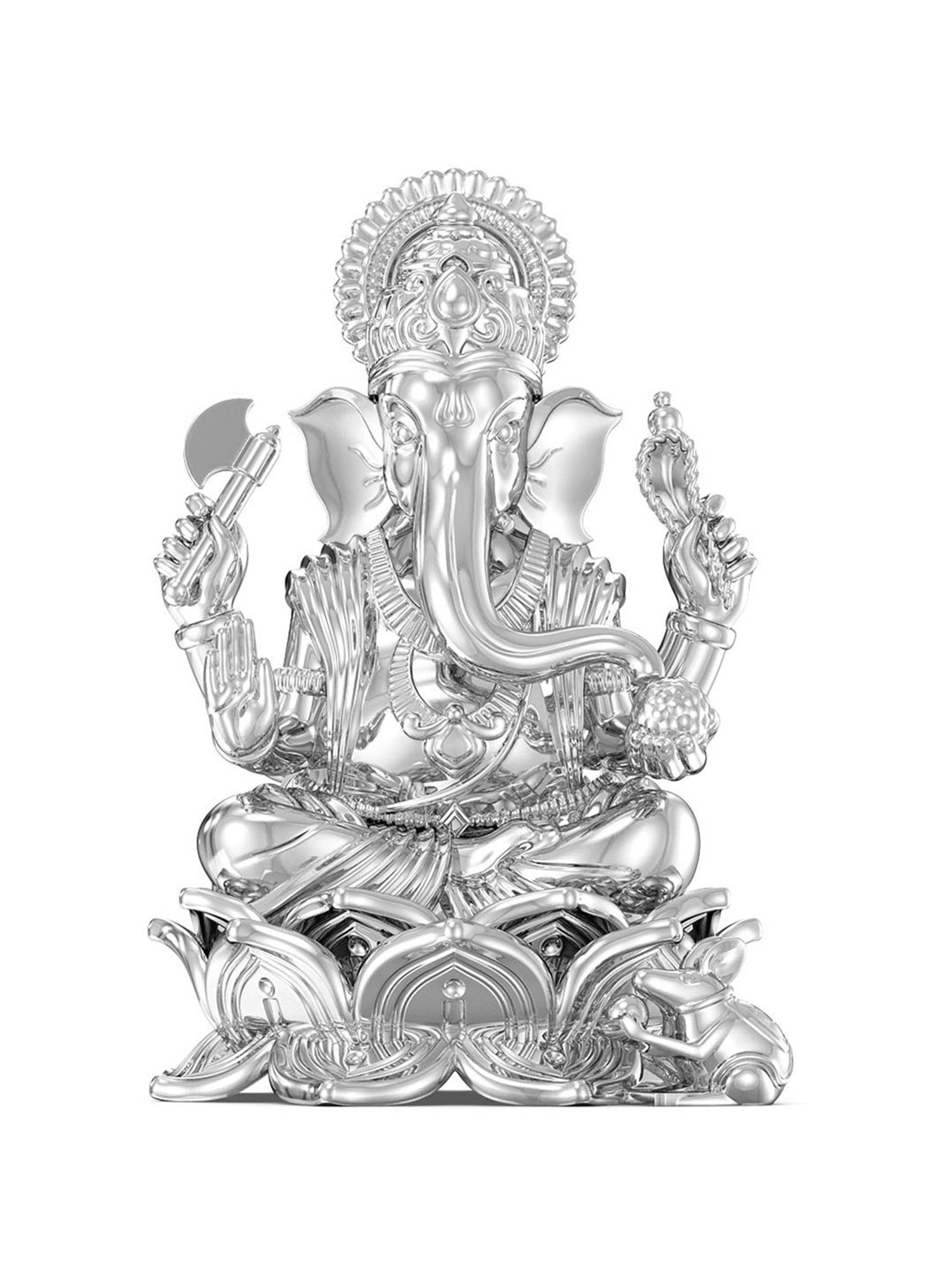 Sri Jagdamba Pearls 0.8 Silver Vishnu Idol